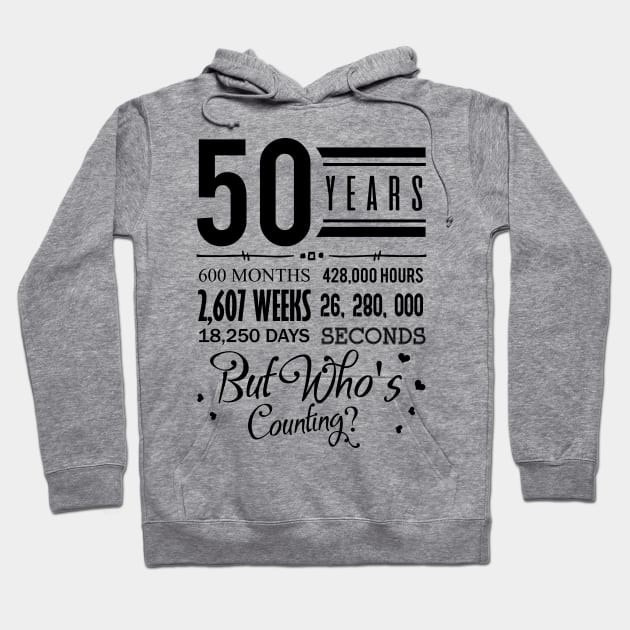 '50th Wedding Anniversary' Sweet Wedding Gift Hoodie by ourwackyhome